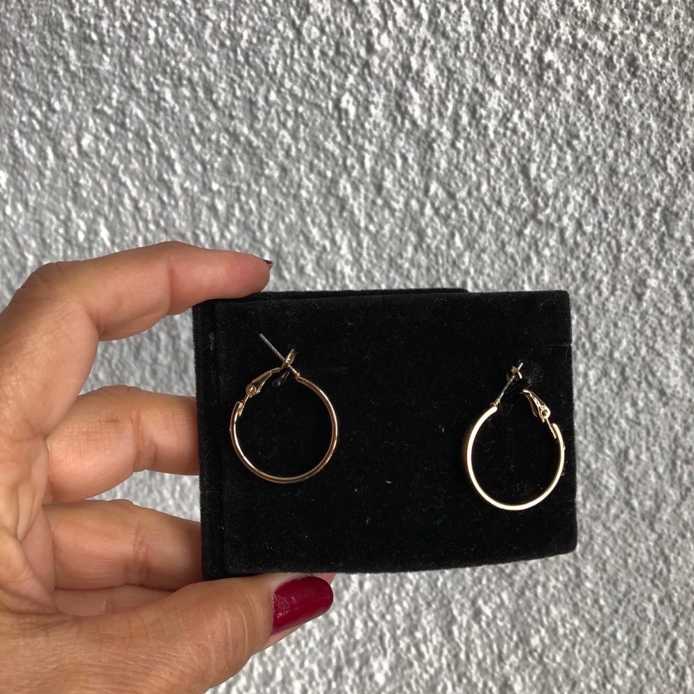 Charter Club, gold tone round rings earrings